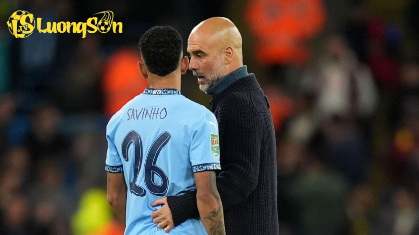 Guardiola đang phát huy tốt những phẩm chất của Savinho – Ảnh: Getty